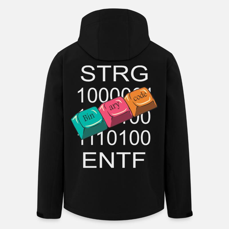 Nerd de l’informatique - Veste softshell homme en polyester recyclé Stanley/Stella - noir