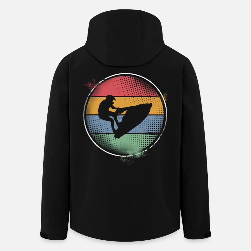 Jet ski - Veste softshell homme en polyester recyclé Stanley/Stella - noir
