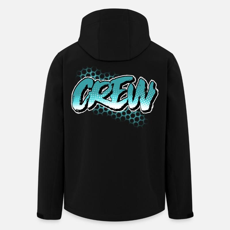 Crew - Men’s Recycled Softshell Jacket by Stanley/Stella - black