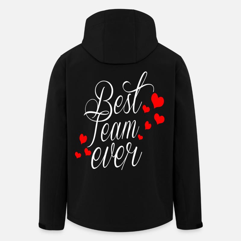 BEST TEAM EVER - Men’s Recycled Softshell Jacket by Stanley/Stella - black