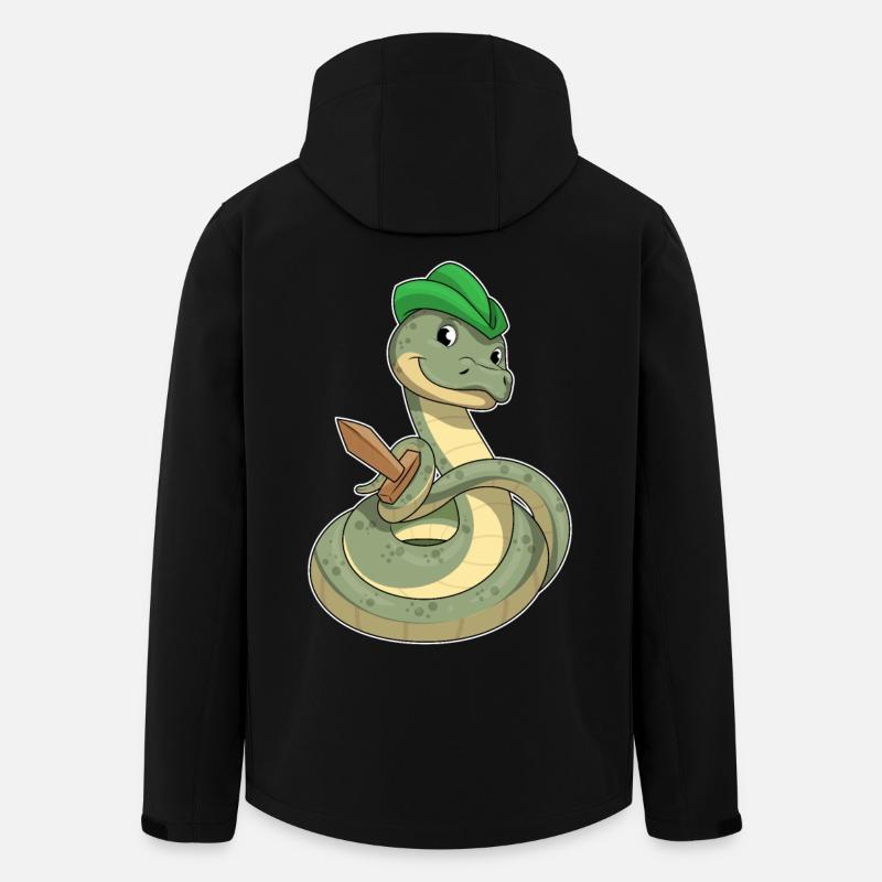 Épée Serpent - Veste softshell homme en polyester recyclé Stanley/Stella - noir