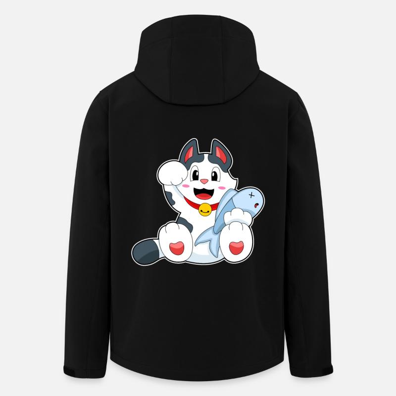 Poisson-chat - Veste softshell homme en polyester recyclé Stanley/Stella - noir