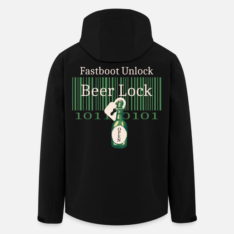 Hacker Beer Castle - Men’s Recycled Softshell Jacket by Stanley/Stella - black