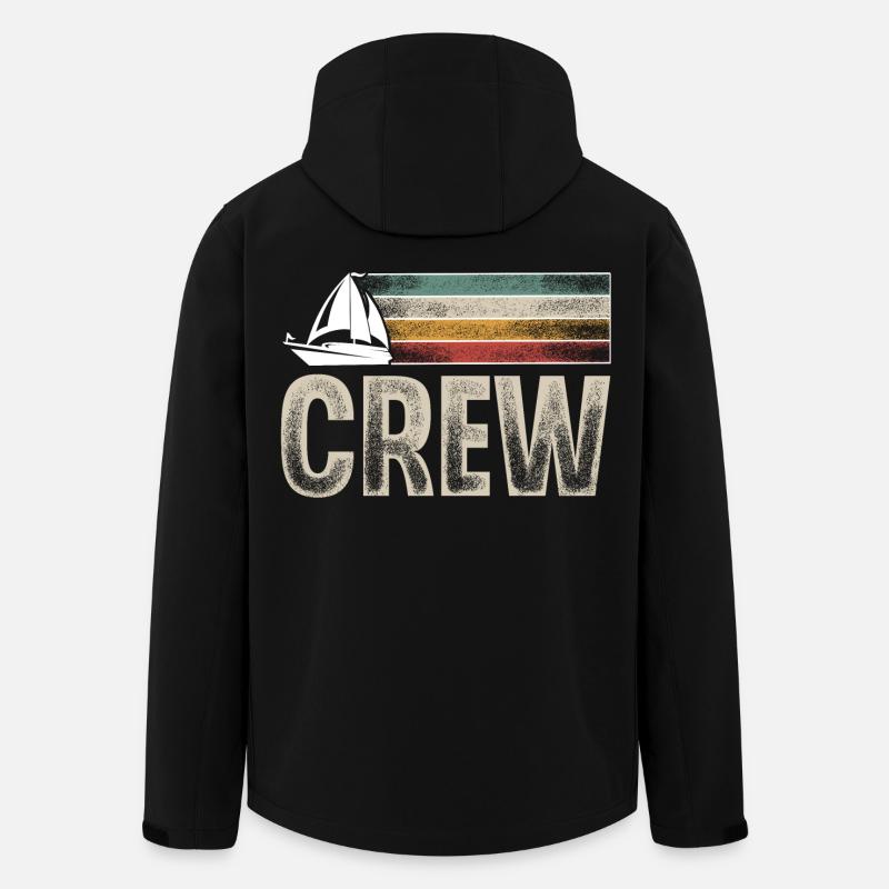 Sailing Sailor Sailboat Crew - Men’s Recycled Softshell Jacket by Stanley/Stella - black
