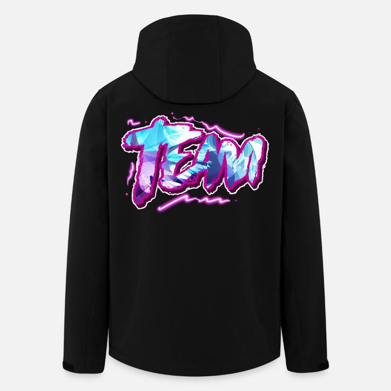 Team - Recycelte Männer Softshell-Jacke von Stanley/Stella - Schwarz