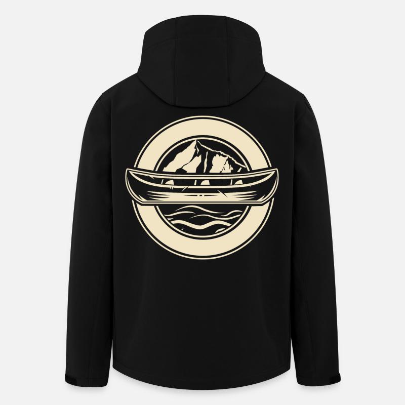 Canoë Canoë Canoë - Veste softshell homme en polyester recyclé Stanley/Stella - noir