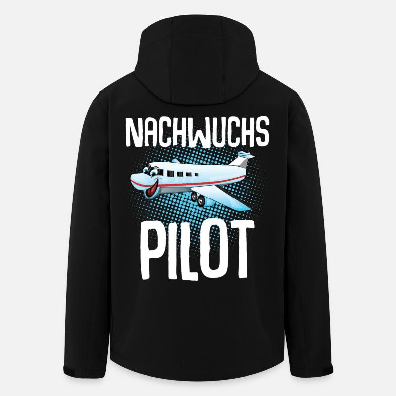 Pilot Kinder Nachwuchs - Recycelte Männer Softshell-Jacke von Stanley/Stella - Schwarz