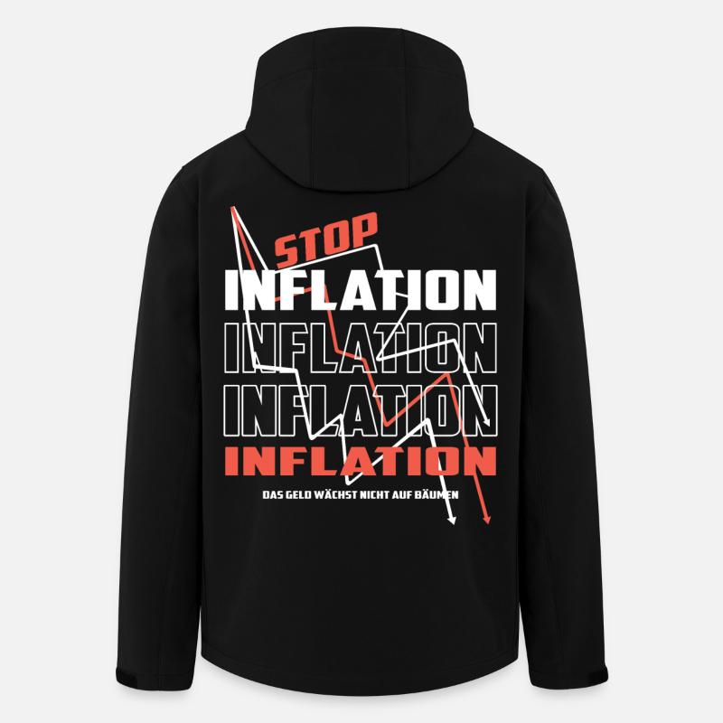 Stop Inflation - Men’s Recycled Softshell Jacket by Stanley/Stella - black