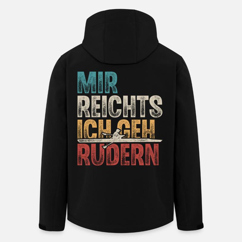Rudern Ruderer Ruderboot - Recycelte Männer Softshell-Jacke von Stanley/Stella - Schwarz