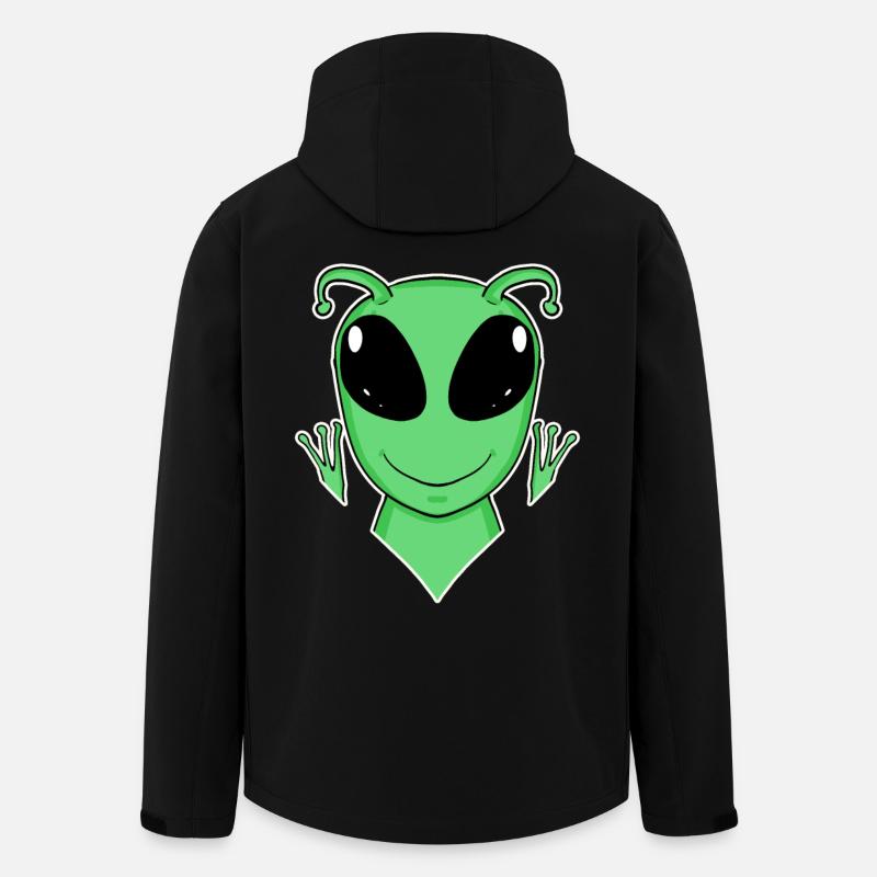 Alien Head - Men’s Recycled Softshell Jacket by Stanley/Stella - black