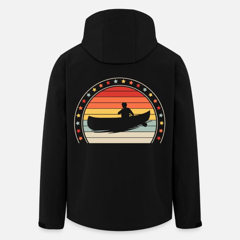 Canoeing Canoeing Canoeing - Men’s Recycled Softshell Jacket by Stanley/Stella - black