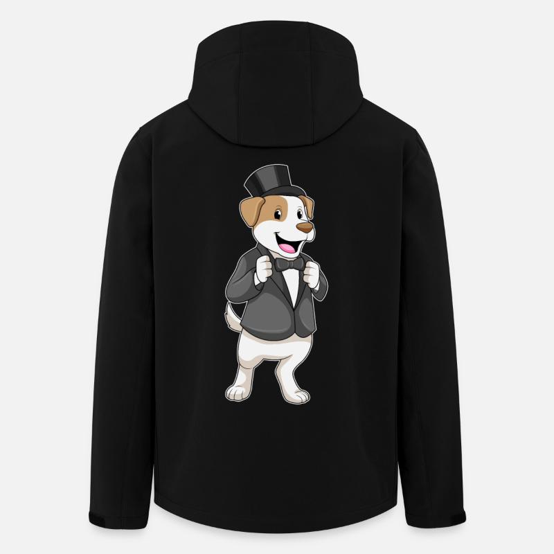 Dog Groom Jacket Wedding - Men’s Recycled Softshell Jacket by Stanley/Stella - black