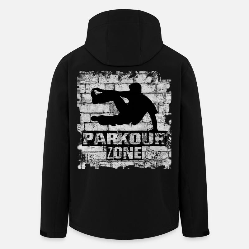 Parkour - Veste softshell homme en polyester recyclé Stanley/Stella - noir