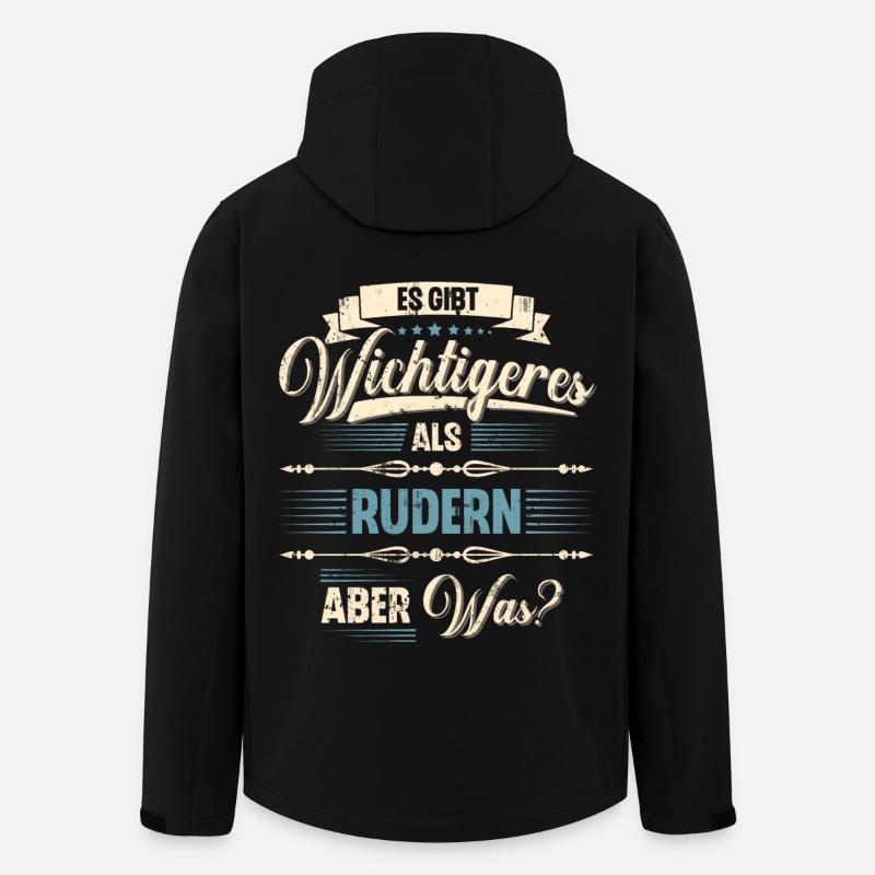 Rudern Ruderer Ruderboot - Recycelte Männer Softshell-Jacke von Stanley/Stella - Schwarz