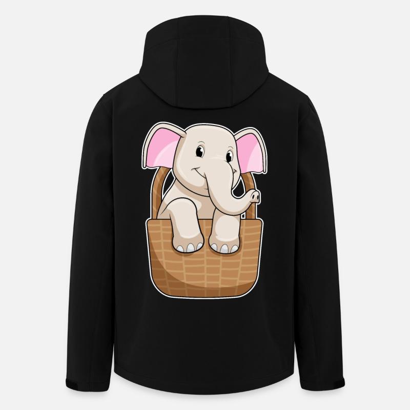 Elephant Basket - Men’s Recycled Softshell Jacket by Stanley/Stella - black