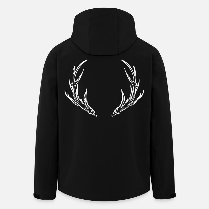 Deer Antlers October-fest Party - Men’s Recycled Softshell Jacket by Stanley/Stella - black