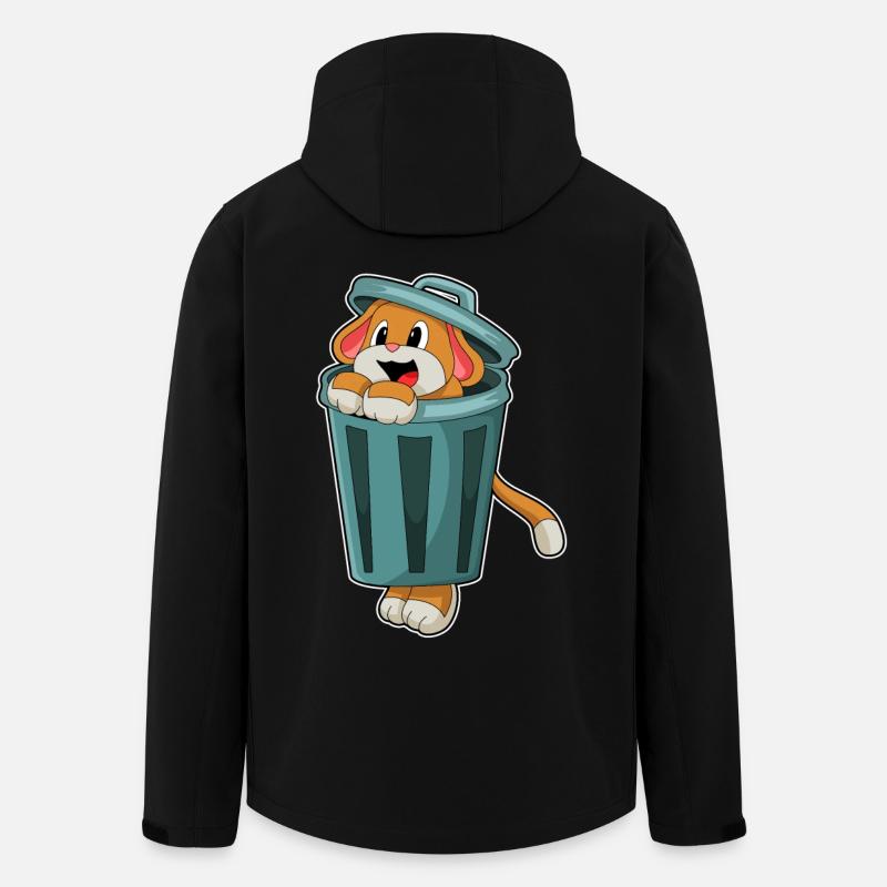 Dog Trash Can - Men’s Recycled Softshell Jacket by Stanley/Stella - black
