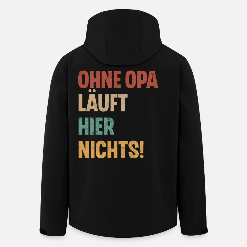 Opa - Recycelte Männer Softshell-Jacke von Stanley/Stella - Schwarz