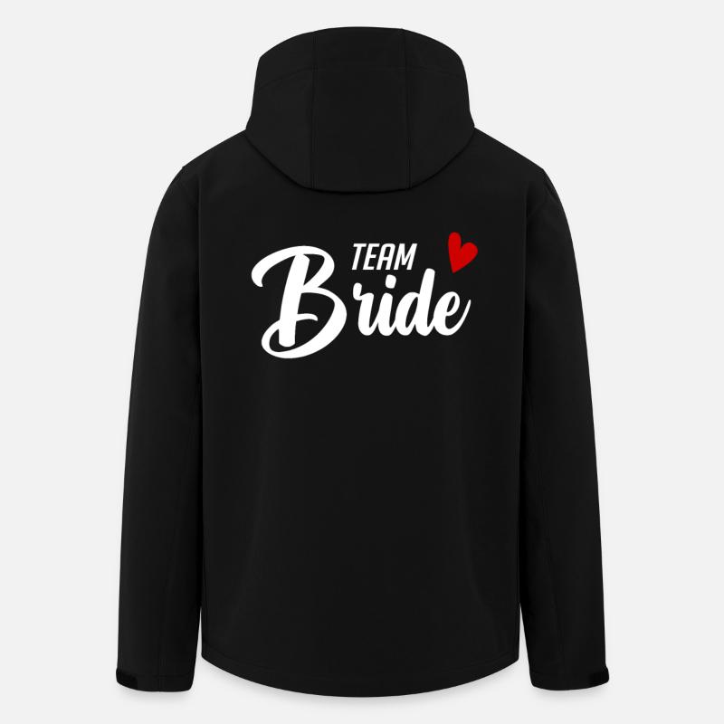 Team Braut Hochzeitsfeier - Recycelte Männer Softshell-Jacke von Stanley/Stella - Schwarz