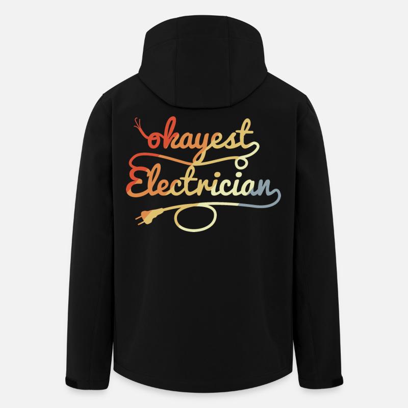 Elektrikerwitz - Recycelte Männer Softshell-Jacke von Stanley/Stella - Schwarz