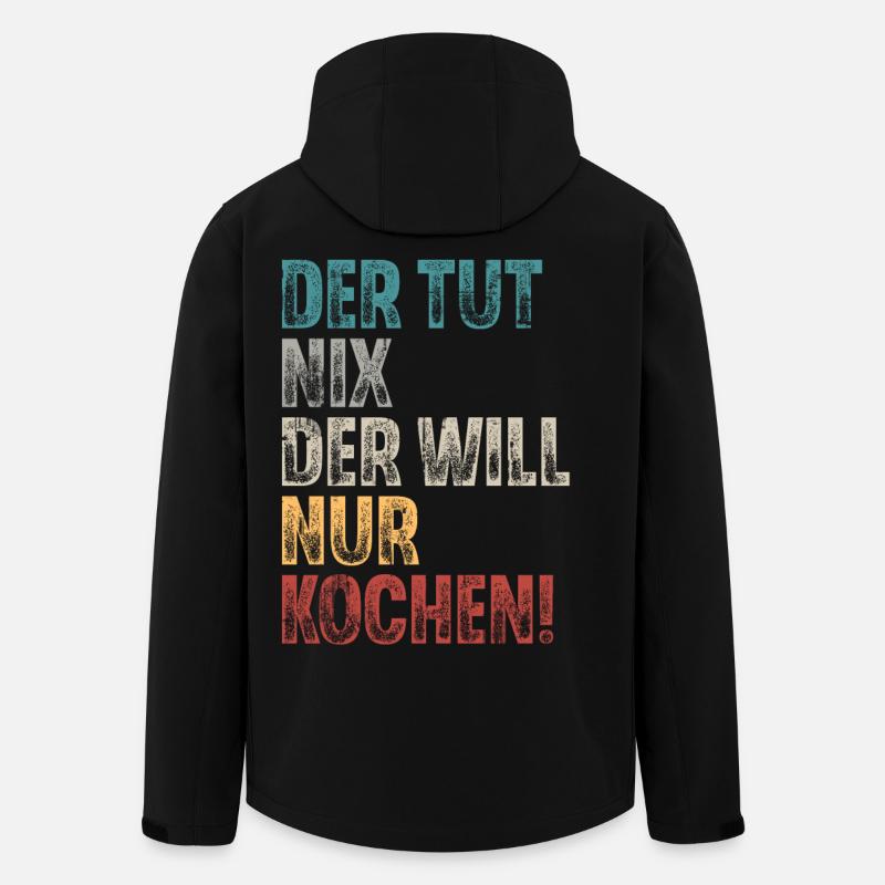 Koch - Recycelte Männer Softshell-Jacke von Stanley/Stella - Schwarz