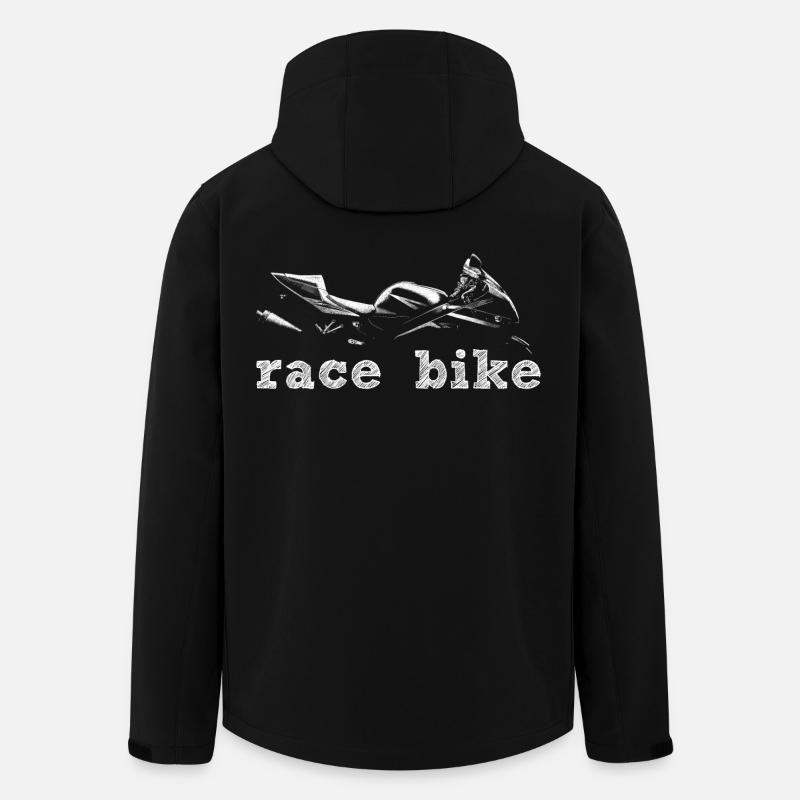 Race bike - Recycelte Männer Softshell-Jacke von Stanley/Stella - Schwarz