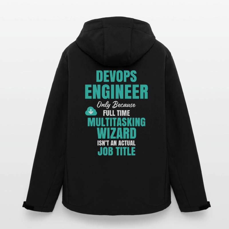 DevOps Engineer Multitasking Wizard Men’s Recycled Softshell Jacket by Stanley/Stella