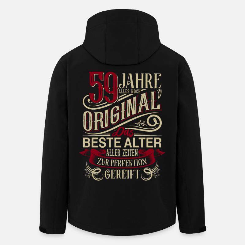 59. Geburtstag Vintage Retro - Recycelte Männer Softshell-Jacke von Stanley/Stella - Schwarz