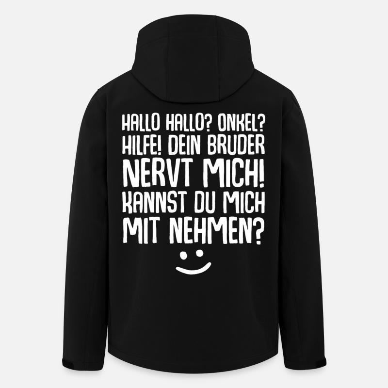 Onkel Nichte Neffe - Recycelte Männer Softshell-Jacke von Stanley/Stella - Schwarz