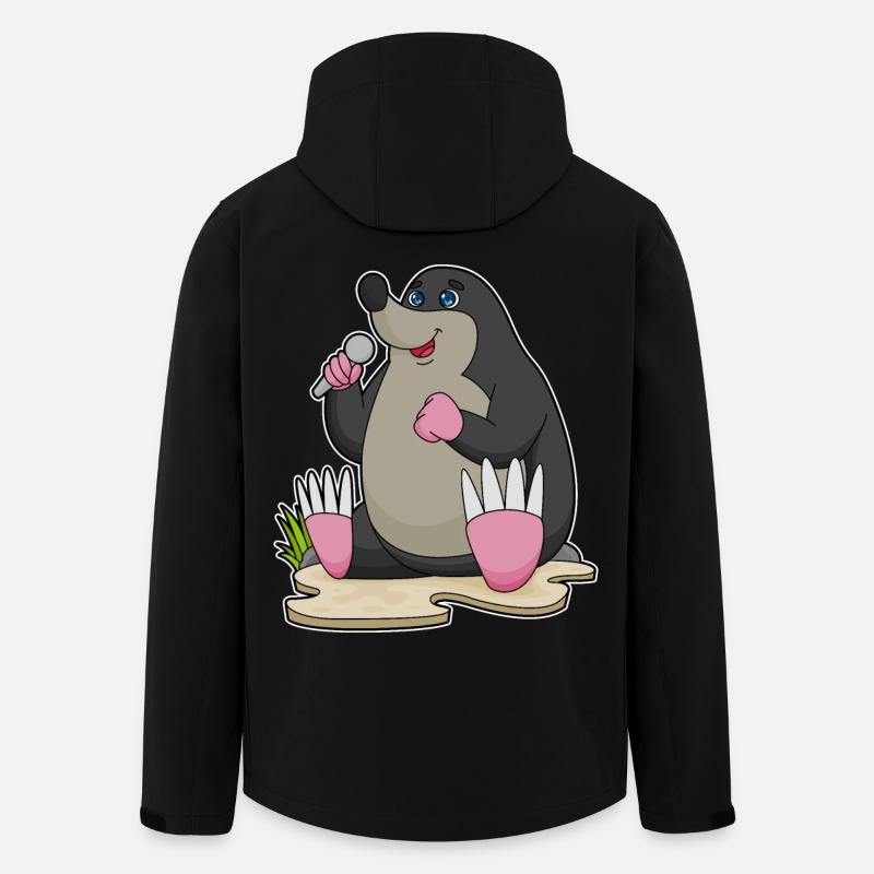 Mole Singer Microphone Singing - Men’s Recycled Softshell Jacket by Stanley/Stella - black