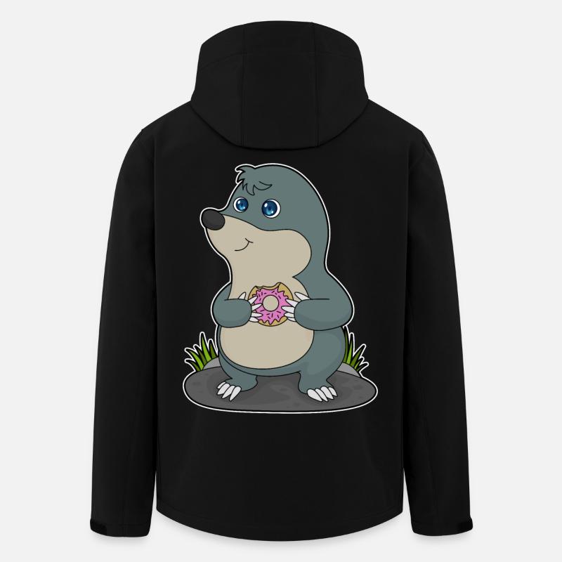 Mole Donut - Men’s Recycled Softshell Jacket by Stanley/Stella - black