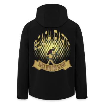 beach party dance into the sunset - Men’s Recycled Softshell Jacket by Stanley/Stella - black - Back - AI Model Male 185 light (185cm)