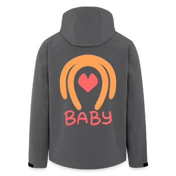 Baby - Men’s Recycled Softshell Jacket by Stanley/Stella - black - Back - AI Model Male 185 light (185cm)
