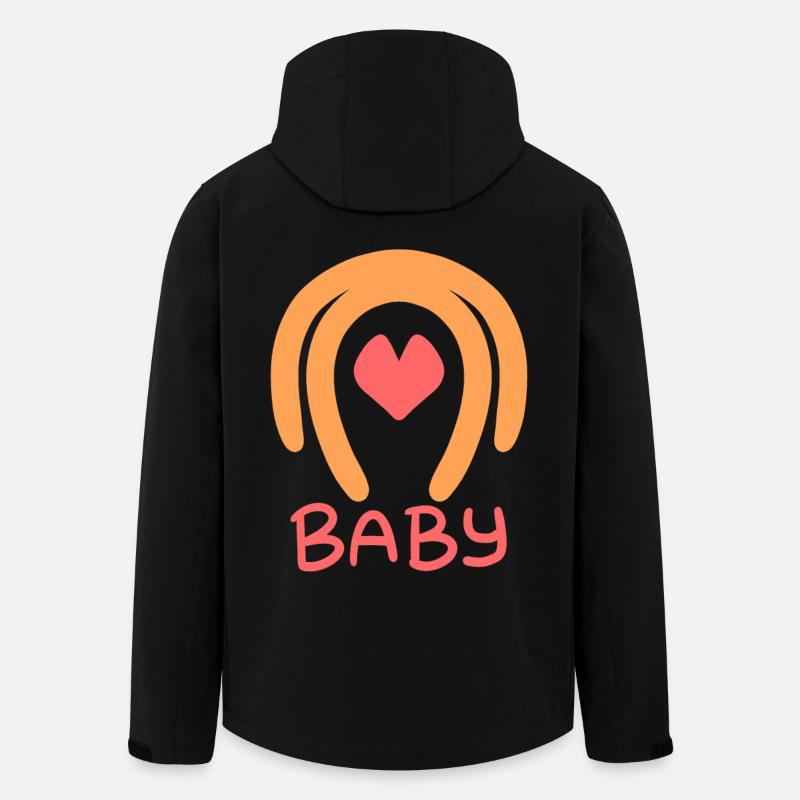 Baby - Recycelte Männer Softshell-Jacke von Stanley/Stella - Schwarz