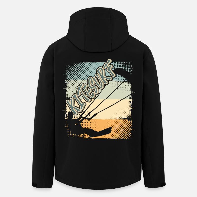 Kitesurfen Kitesurf Kitesurfer Kiteboard - Recycelte Männer Softshell-Jacke von Stanley/Stella - Schwarz