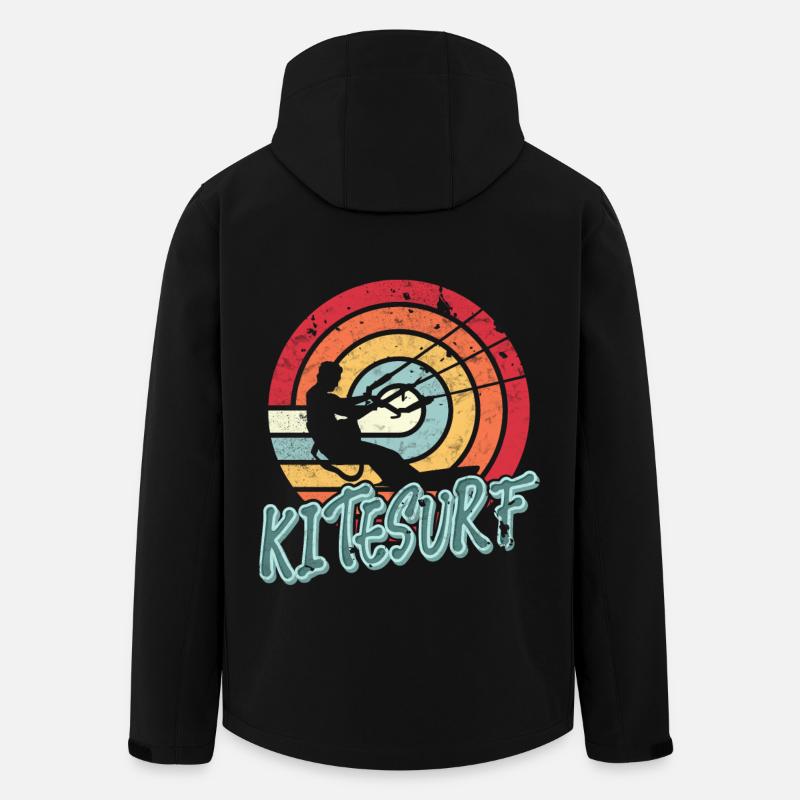 Kitesurfen Kitesurf Kitesurfer Kiteboard - Recycelte Männer Softshell-Jacke von Stanley/Stella - Schwarz