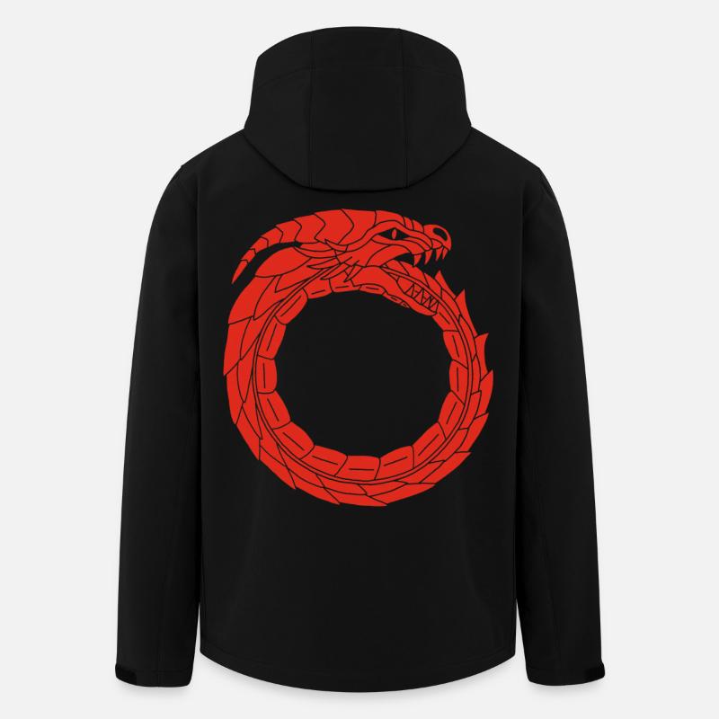 Devouring Red Dragon - Men’s Recycled Softshell Jacket by Stanley/Stella - black