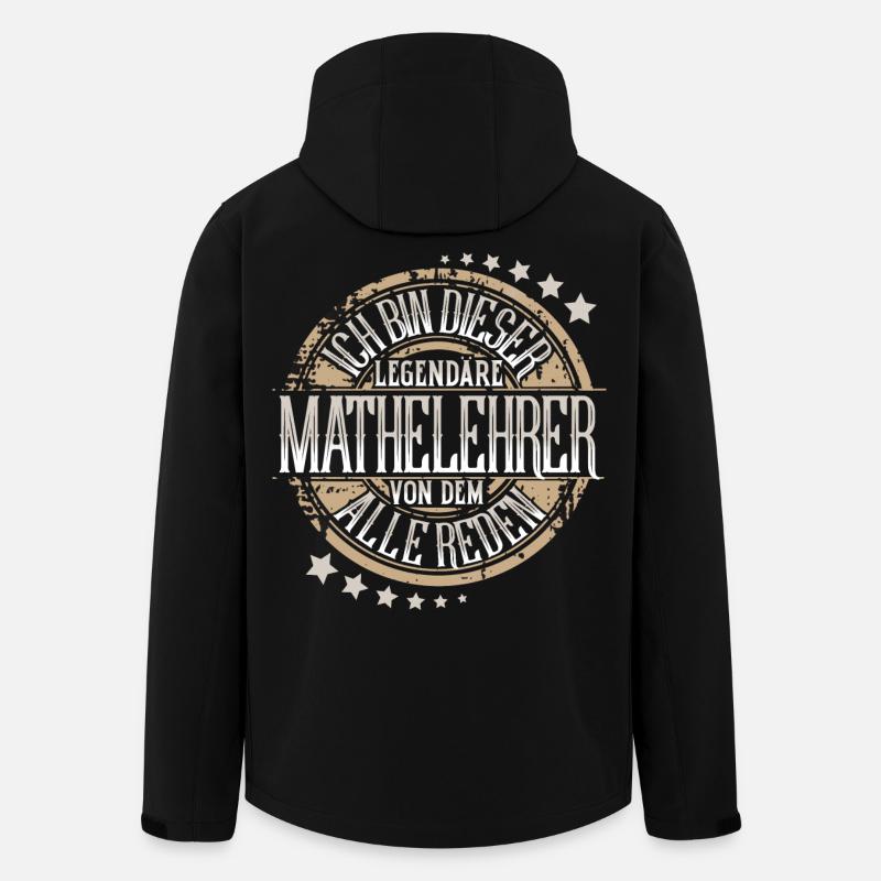 Mathelehrer - Recycelte Männer Softshell-Jacke von Stanley/Stella - Schwarz