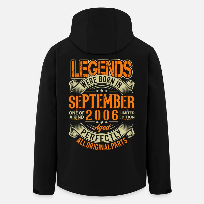 2006 September Birthday Legend - Men’s Recycled Softshell Jacket by Stanley/Stella - black