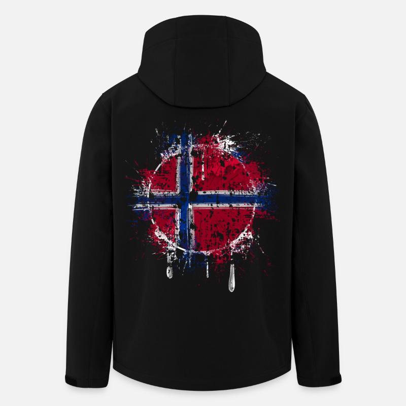 Norwegen - Recycelte Männer Softshell-Jacke von Stanley/Stella - Schwarz