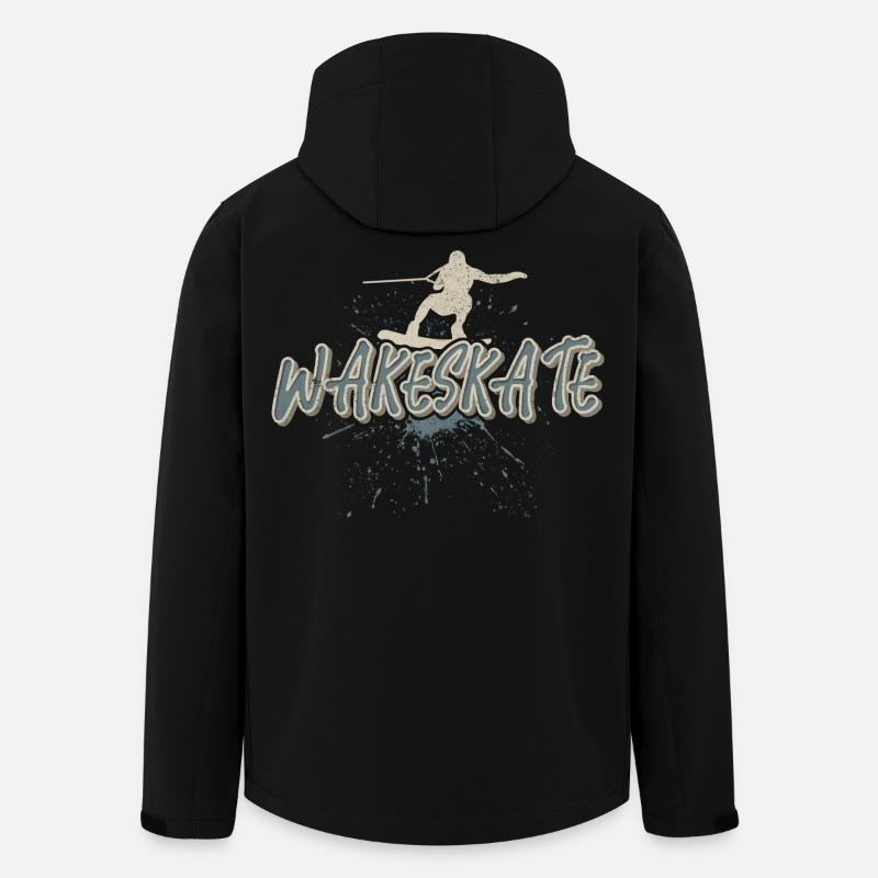 Wakeskate Wakeskating Wakeskater Wakeboard - Recycelte Männer Softshell-Jacke von Stanley/Stella - Schwarz