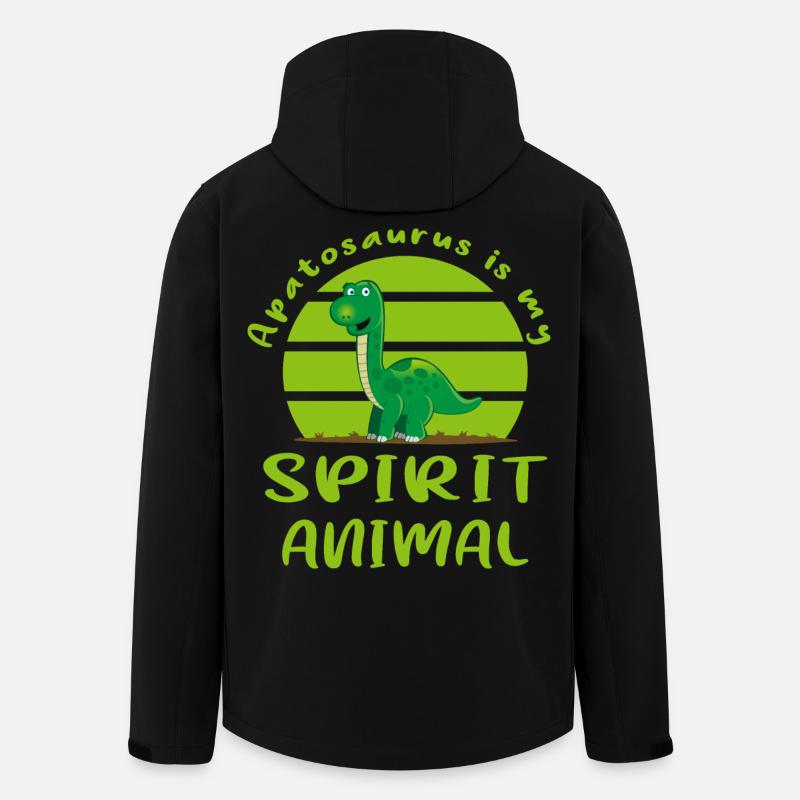 Apatosaurus - Men’s Recycled Softshell Jacket by Stanley/Stella - black