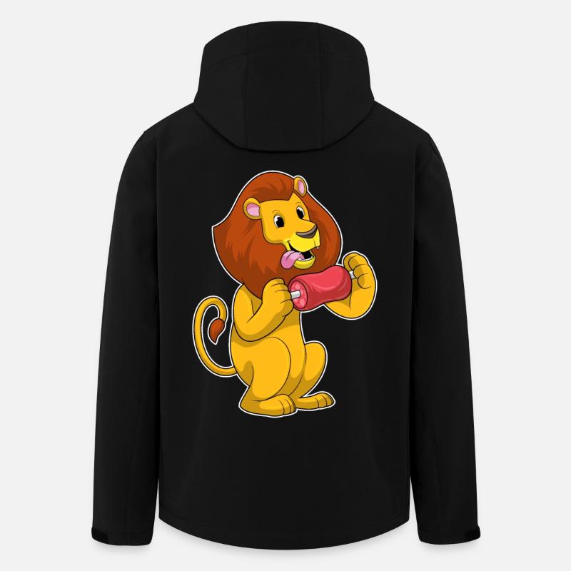 Lion Meat - Men’s Recycled Softshell Jacket by Stanley/Stella - black