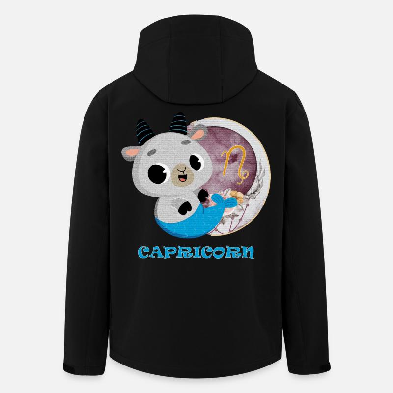 Sternzeichen Steinbock - Recycelte Männer Softshell-Jacke von Stanley/Stella - Schwarz