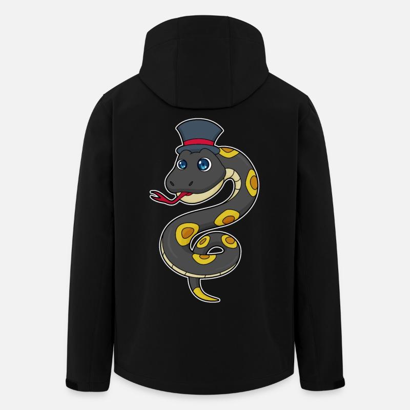 Schlange mit Hut - Recycelte Männer Softshell-Jacke von Stanley/Stella - Schwarz