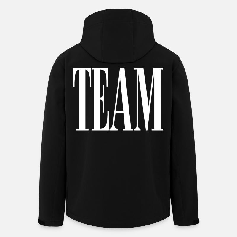 Team - Recycelte Männer Softshell-Jacke von Stanley/Stella - Schwarz