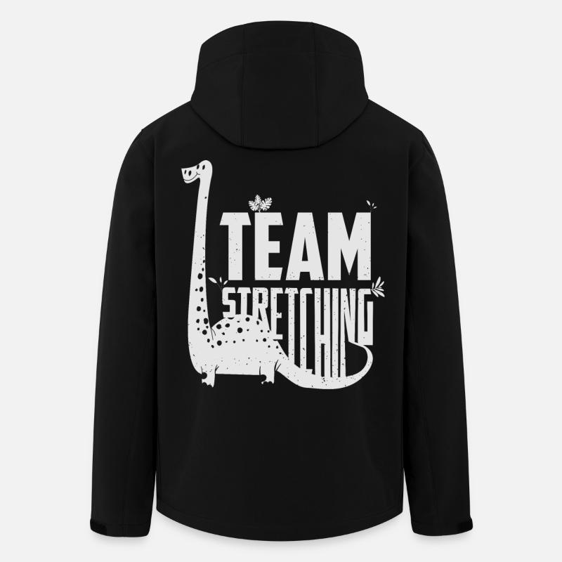 Équipe Dino Stretching - Veste softshell homme en polyester recyclé Stanley/Stella - noir