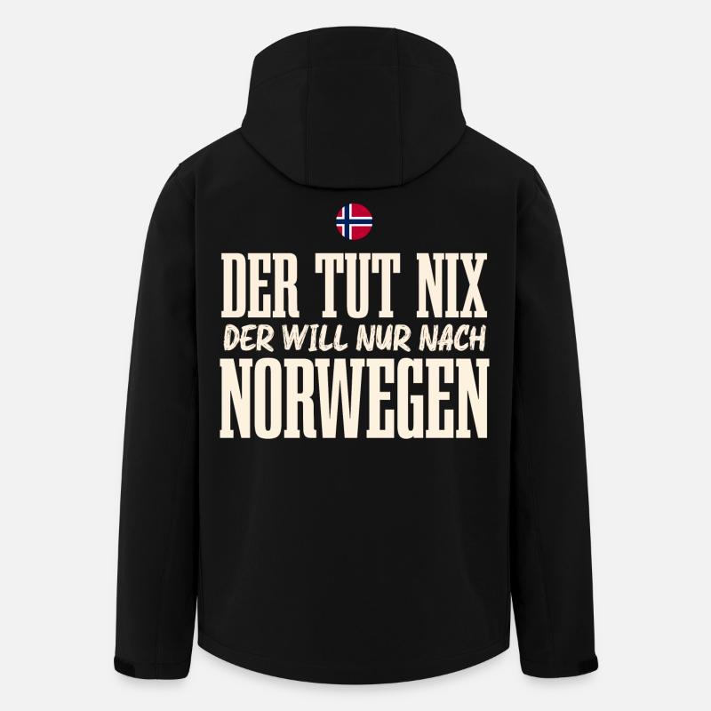 Norwegen - Recycelte Männer Softshell-Jacke von Stanley/Stella - Schwarz
