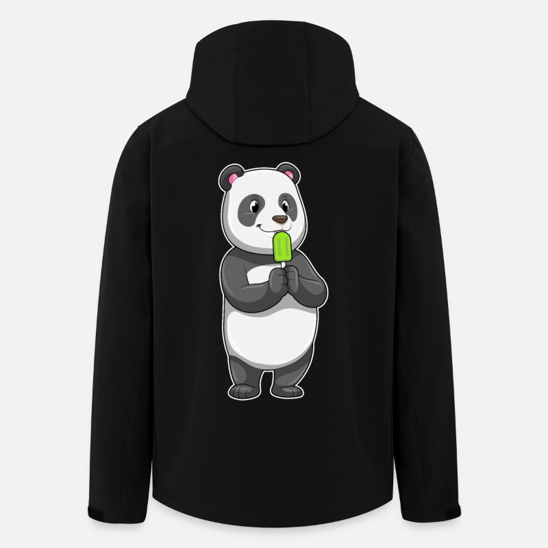 Panda Popsicles - Men’s Recycled Softshell Jacket by Stanley/Stella - black