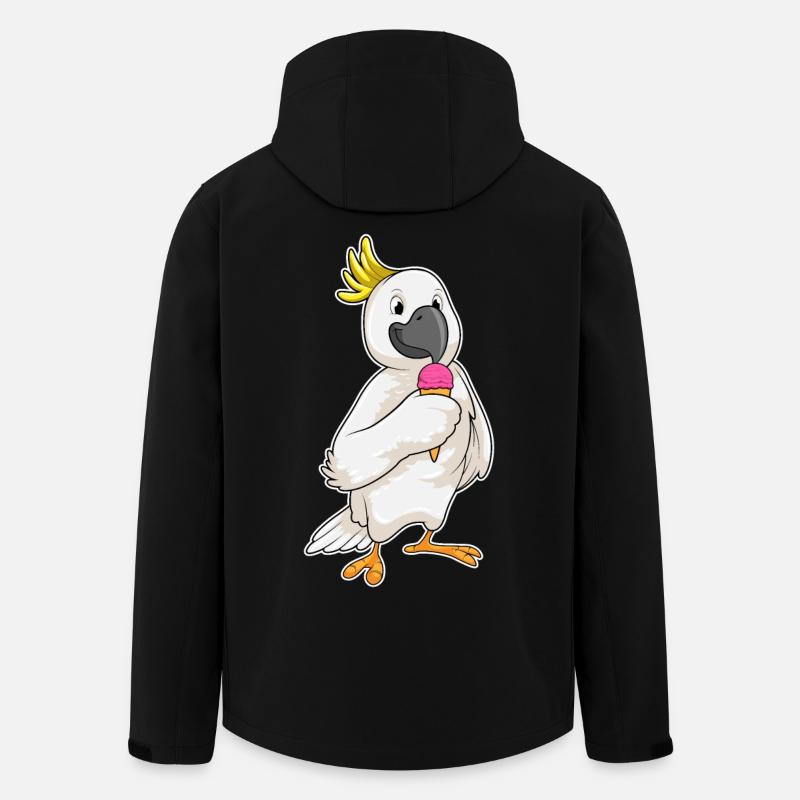 Papagei Waffeleis - Recycelte Männer Softshell-Jacke von Stanley/Stella - Schwarz